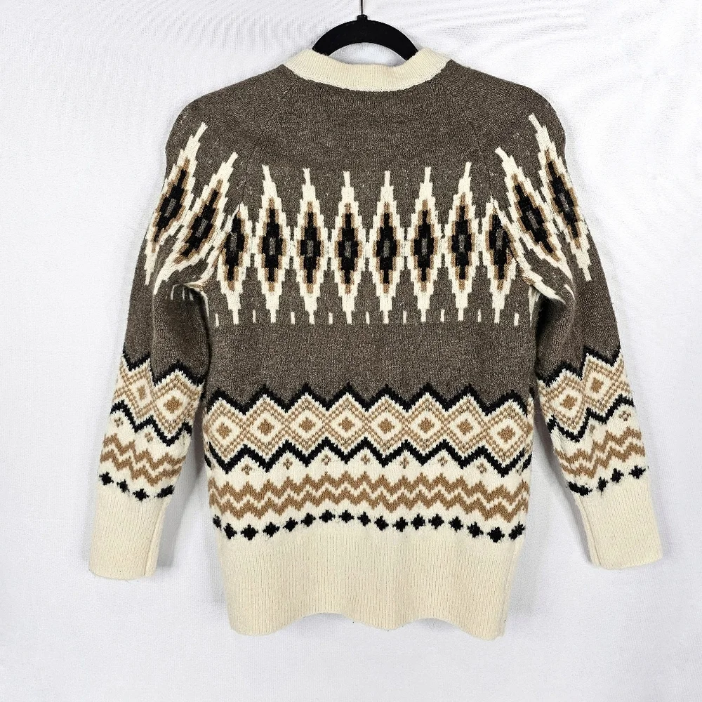 J. Crew Fairisle Cardigan Sweater - Picture 3 of 6